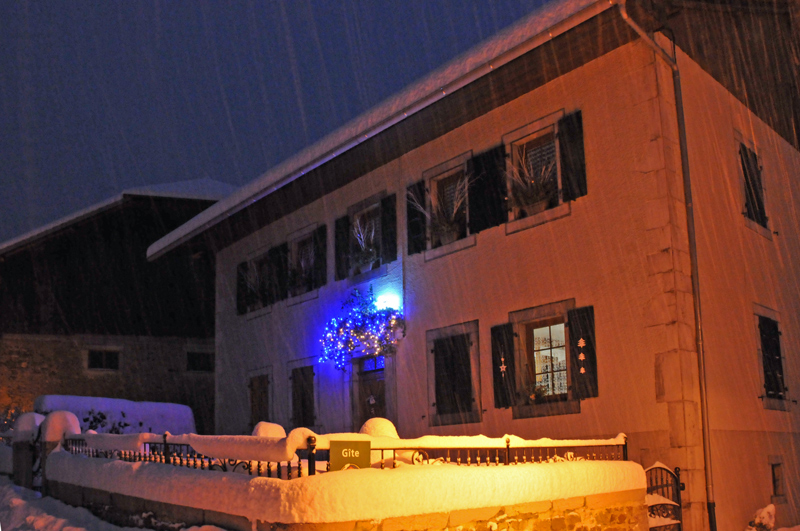 notre maison sous la neige
